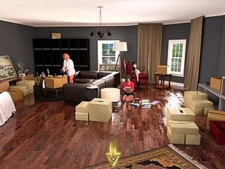 Hey, check this out! Life in Santa County Part 4 gameplay with naked cartoon action in bathroom.