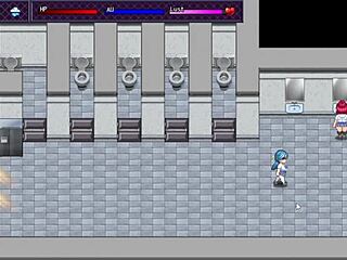 Horny Slut Exposes Big Tits in Class, Defeats Boss in Hentai Game