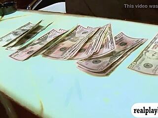 Two Pretty Women Get Pounded On Turns For Money