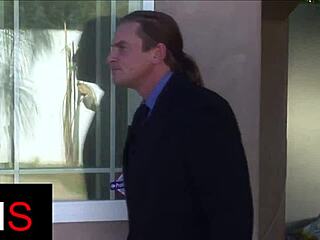 Two sexy girls get fucked by big cock guy