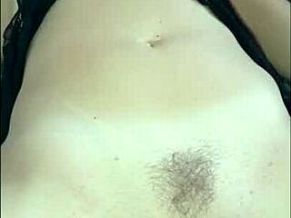 The mature housewife enjoys her vibrator toys at home