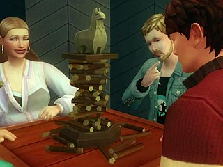 gangbang at bowling alley with closeup blowjobs and cunnilingus creampies