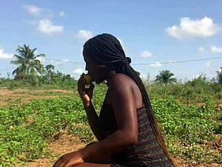 Crazy Bitch Twerks Big Ass Outdoors