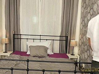 Muscular European Hunk Strokes Uncircumcised Cock for Explosive Cumshot Solo