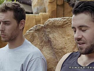 muscle gay anal fucks former boyfriend with a big cock in reality