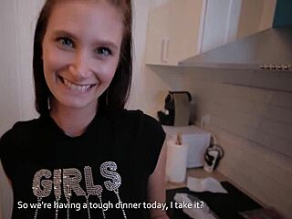 She cleans apartment then gets fucked doggystyle.