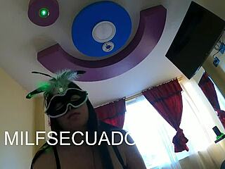 Latina milf gets golden shower from not son