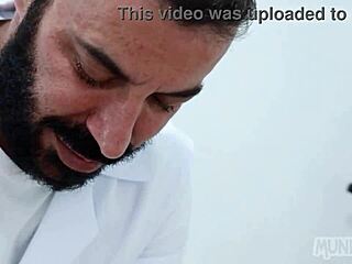 Massaging Married Guy's Cock To Orgasm