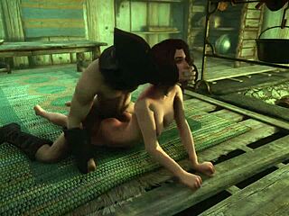 スカイリム3Dロールプレイ：イソルダの暗い欲望がラフなアクションで