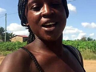 Crazy Bitch Twerks Big Ass Outdoors