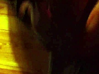 Slut girlfriend passionately sucks cock, focusing on nipples and tits