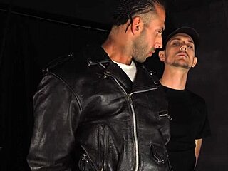 damn, straight muscle stud bound tight in gay bdsm domination