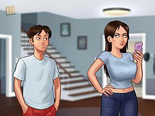 The erotic walkthrough of the visual novel Summertime Saga Chapter 50