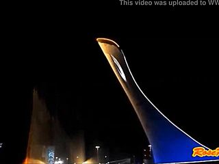 Blonde Flashes Panties In Olympic Park Sochi 2014