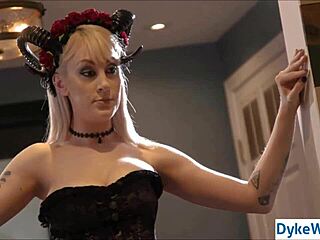 Busty lesbians, ready for threesome sorcery?