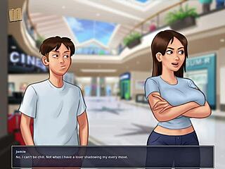 The erotic walkthrough of the visual novel Summertime Saga Chapter 50
