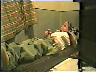 Married Brunette Fucks Security Guard