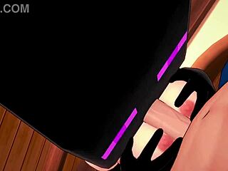 my girlfriend wears enderman mask for 3d hentai