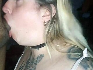 She Squirts Hard and Gets Cumshot in Eyes!