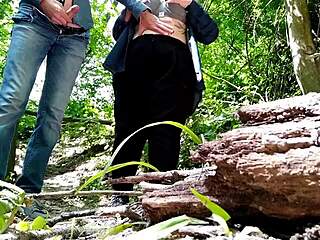 sexy fat stranger assisting me outdoors