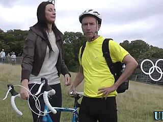 British Mature Blows Big Cock Outdoors