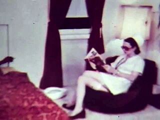 Vintage Dark Lantern London Interracial Taboo with British Nurse and Patient