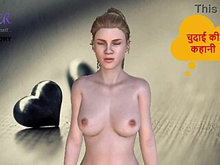 hindi audio sex story - threesome sex with a transgender in crossdressing 3d