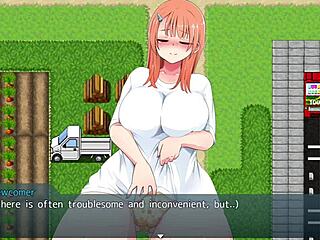 Sexy Red Bikini Flashing in Public Outdoors