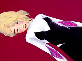 Spider Gwen Fucks in Costume at Love Hotel Uncensored