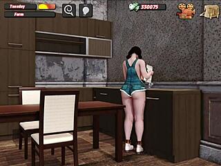 Huge-boobed MILF farmer gets monster cock in 3D hentai game