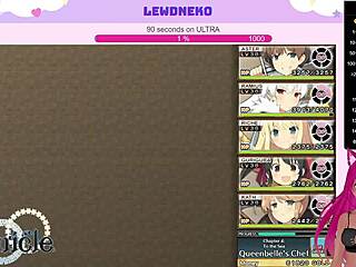 lewdneko plays evenicle with moaning toys