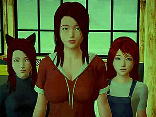 Keluarga Baru 370: Berambut merah tetek punggung besar