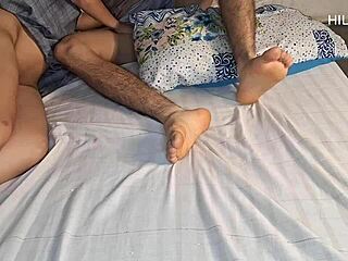 latina in stockings gets it deep in bedroom play.