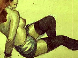 vintage erotic drawings bring retro fantasies to life