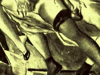 What secrets lie in vintage erotic illustrations?