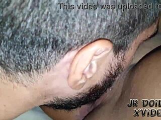 I slap and lick that young Brazilian ass with my monster cock in hotel