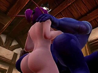 Blue Man and Elf Clash in Wild Warcraft Porn Parody With Fat Ass and Tight Pussy Action