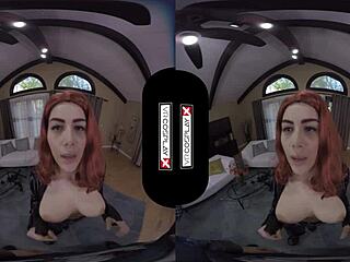 Does Black Widow ride your cock in VRcosplayx?