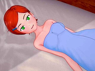 desnudando a gwen para follarla duro en hentai sin censura adulta