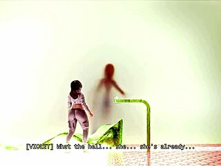 Giantess Woman Grows Huge in 3D Anime Animation