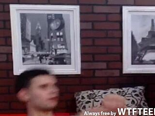 Horny couple's wild sex antics on WTFteen.com for all