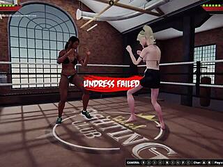 Naked game of seduction and rough lesbian love making between Dela and Bree