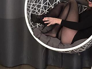 Emotional Cum Splashed on My Pantyhose Pussy Feels So Raw