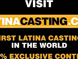 Latina Model Spreads Legs at Casting for Job