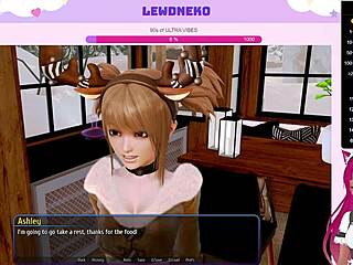 Lewdneko’s Huge Tits Moan in Outdoor Harem Hotel Play