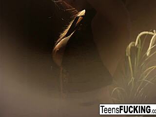 Busty Blonde Teen Katarina Tempts Him In Lingerie And Stockings. She Knows How To Drive Him Crazy!