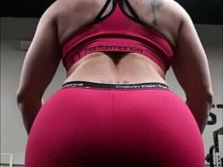 fit milf screwed in car after gym session, damn!