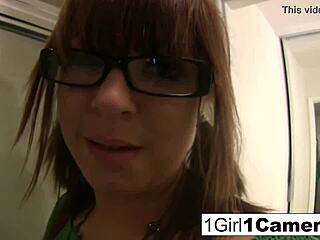 Alice Bell, Amateur Babe, Masturbates Solo with Close-Up on Pussy and Ass