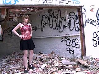 uhh, tattoed chubby punk slut got ass pounded hard public