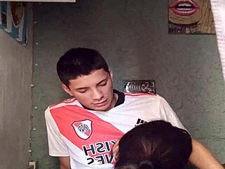 Latina soccer player gets masturbated and swallows big monster cock in intriguing blowjob.